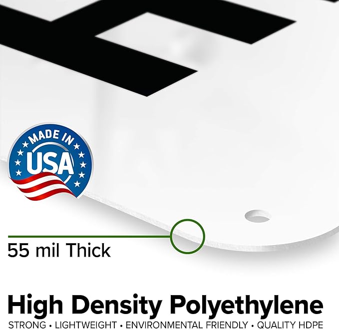 Custom Think Sign, OSHA Sign, 24x30 Inches, 55 mil thick HDPE (high density polyethylene), Made in USA by My Sign Center