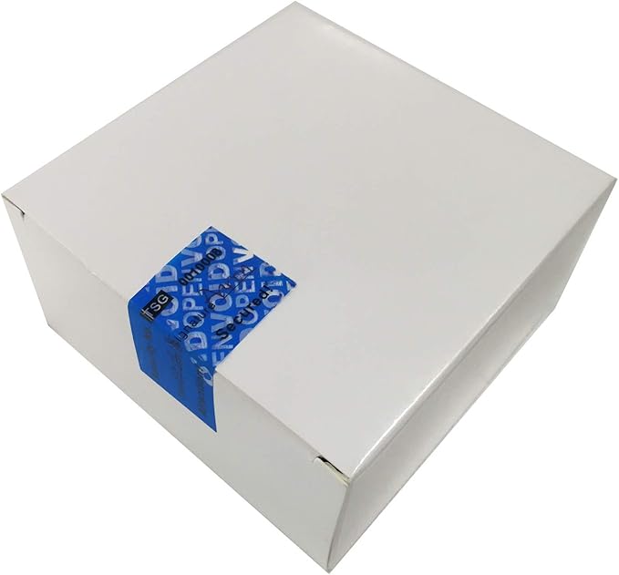 100pcs Non Transfer Tamper Resistant Security Warranty Void Labels/Stickers/Seals (Blue, 1 x 2 inches, Unique Nnumbers)