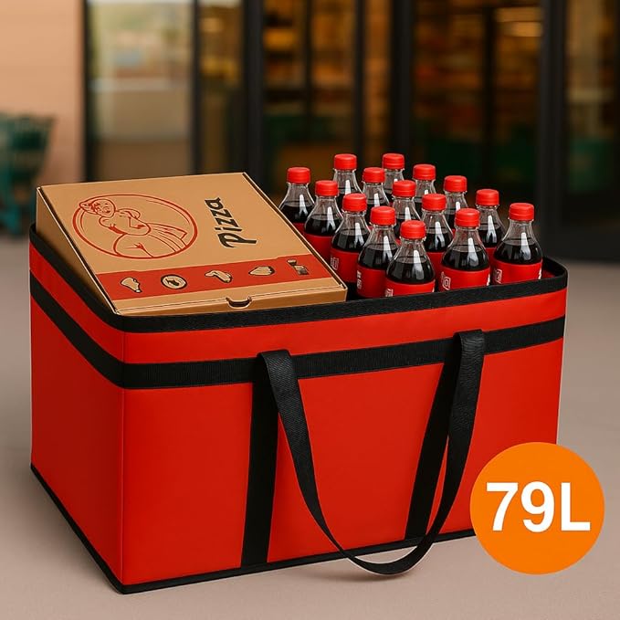 Musbus 2 PACK Extra Large XXXL Insulated Food Delivery Bag Cooler Bags Keep Food Warm Catering Therma for DoorDash