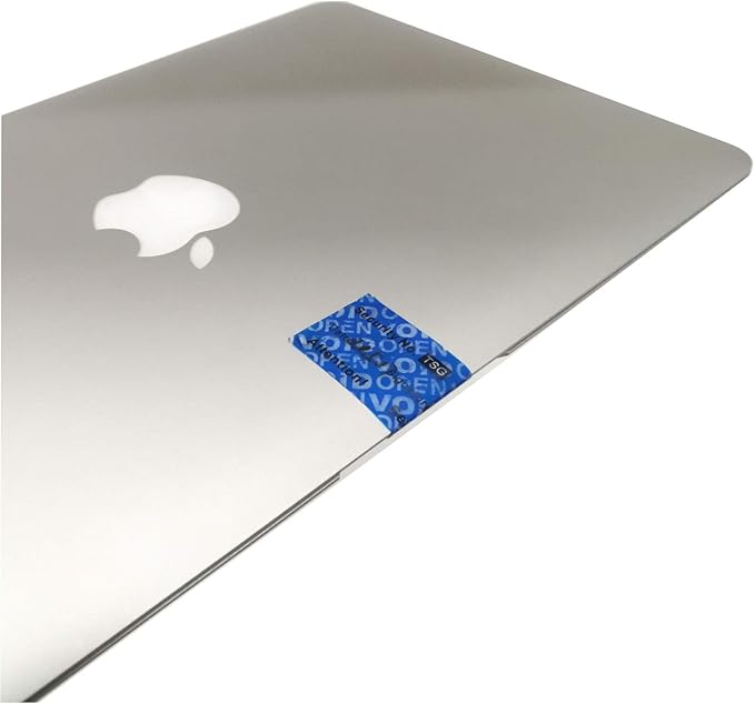 100pcs Non Transfer Tamper Resistant Security Warranty Void Labels/Stickers/Seals (Blue, 1 x 2 inches, Unique Nnumbers)