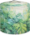 Flashideas Palm Leaves Pressure Cooker Cover for Women Insulated Rice Cooker Cover with Easy to Clean Lining Waterproof Dust Cover with Pockets for Instant Pot 6 Quart Appliance Cover