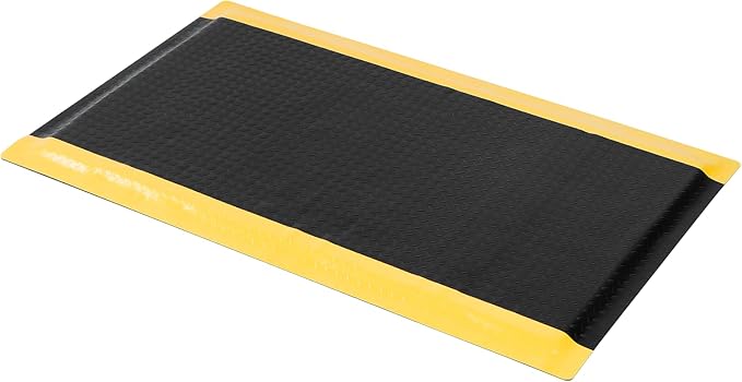 Anti Fatigue Mats Industrial 3' x 6' 15/16" Thick Thick Ergonomic Standing Mat Commercial Kitchen Mat Heavy Duty Diamond Plate Cushioned Shop Floor Mats Helps Relieve Back and Leg Soreness