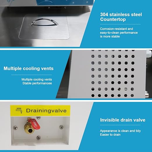 Laboratory High-Temperature Circulating Oil Bath-10L,0.1℃ High Precision Thermostat,RT-300℃,for Glass Reactor 110V (10L Water & Oil Bath)