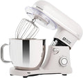 Kitchen in the box Stand Mixer - 8.5 Quart Mixing Bowl with Handle, 900 Watt Heavy Bread Dough Standing Mixers Tilt-head with Dough Hook, Whisk, Flat Beater and Splash Guard (Cream White)