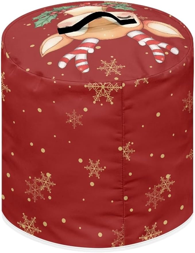 Cute Elk Pressure Cooker Cover Instant Pot Accessories Instant Pot Kitchen Appliance Dust Cover with Pockets for Rice Cooker Air Fryer Slow Cooker Dust Covers for Kitchen Size L