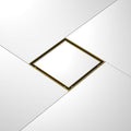 Square Shower Drain 8", Brushed Gold Floor Drain with Tiled Insert Grate & Hair Strainer, 304 Stainless Steel Bathroom 2-in-1 Tiled in Drain, CUPC Certified (Brushed Gold, 8'')