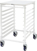 Commercial Knockdown 10-Tier Aluminum End Load NSF Sheet/Bun Pan Rack with Worktop (28W-172)