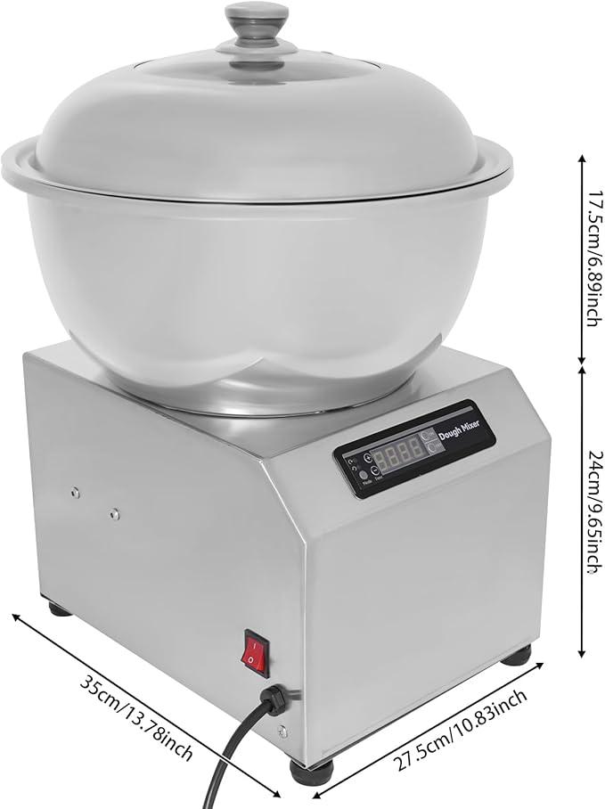 Kitchen Stand Mixer, 201 Stainless Steel Dough Kneading Machine 17Ibs Large Capacity Kitchen Mixer 1500W 1400RPM High-Power Cake Mixer Bread Mixer for Dumpling Filling, Dough, Butter