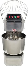 Commercial Stand Dough Mixer, 30L Dual Rotating Dough Blender Kneading Machine with 2 Speeds Adjustable, All Stainless Steel Dough Mixing Machine, Baking Equipment for Bakery Pizzeria