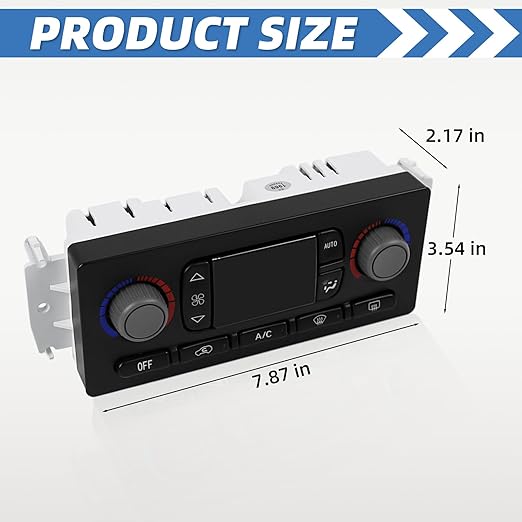 599-211XD A/C Heater Climate Control Module Panel Switch for 2003 Chevy Silverado Suburban Tahoe Avalanche GMC Sierra Yukon Cadillac Escalade, OE# 15201969 10367042 15107730 15105215 15185639 15137655