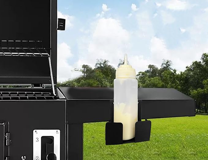 Magnetic Tool and Beverage Holder, Squeeze Bottle HolderSuitable for Installation on refrigerators, Grills, Treadmills, and Storage Racks (2 Piece Set)