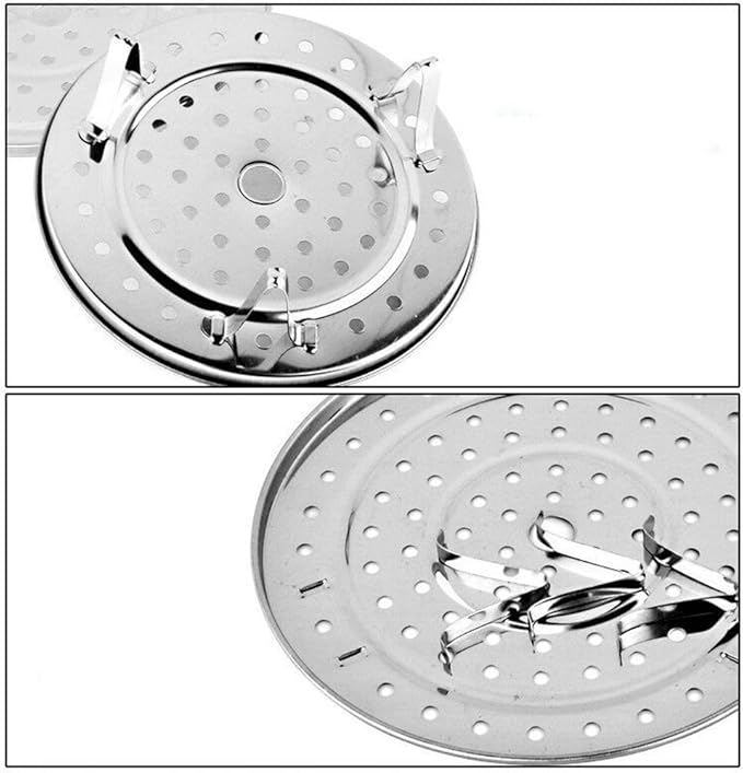 Cooking Round Stainless Steel 8.5 Inch Diameter Steaming Rack w Stand