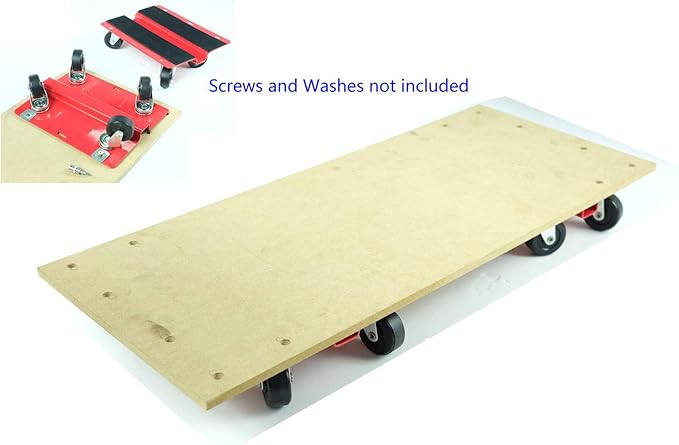 Utility Dolly Kit of Pair 8 inch x 10 inch Steel Dollies, Snowmobile Dolly,Material Mover KF2018