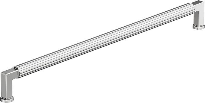Amerock Ballard 18 inch (457mm) Center-to-Center Polished Chrome Appliance Pull, BP3765126