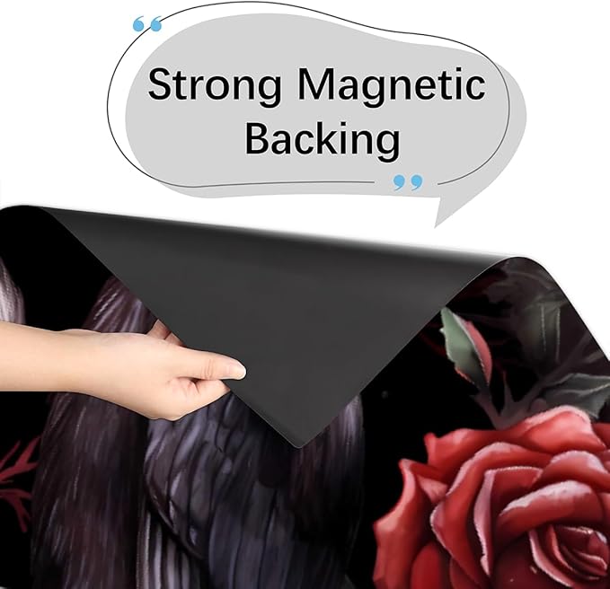 Dishwasher Magnet Cover Halloween Rose Crows Reusable Dishwasher Magnetic Cover Sticker Decorative Dish Washer Door Cover Panel for Home Kitcen Appliance
