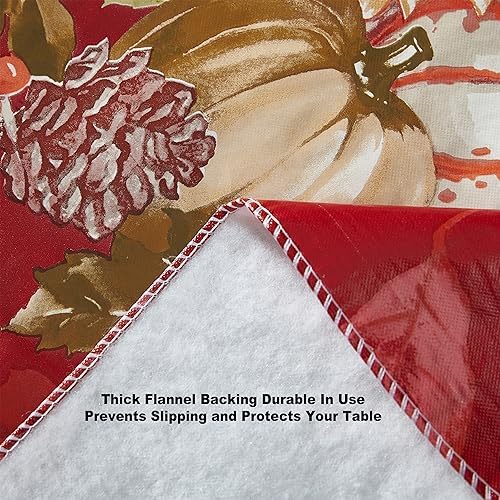 Newbridge Bountiful Fall Harvest 60 x 120 Inch Rectangle Vinyl Tablecloth
