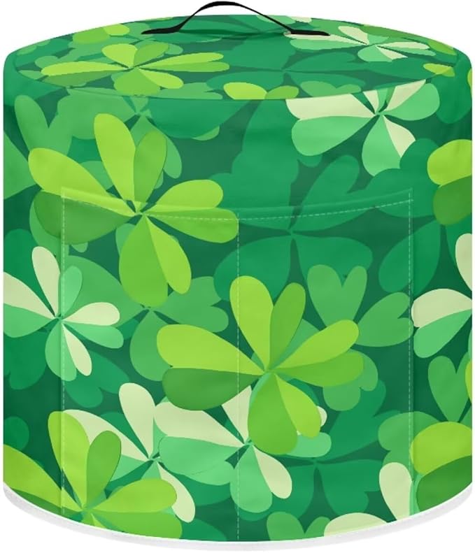 TODIYADDU Clean Shamrock Pressure Cooker Cover with Handle Fashion Kitchen Appliance Dust Covers for Instant Pots Portable Air Fryer Dust Cover St Patrick's Day Cover Bag Trendy Home Decor