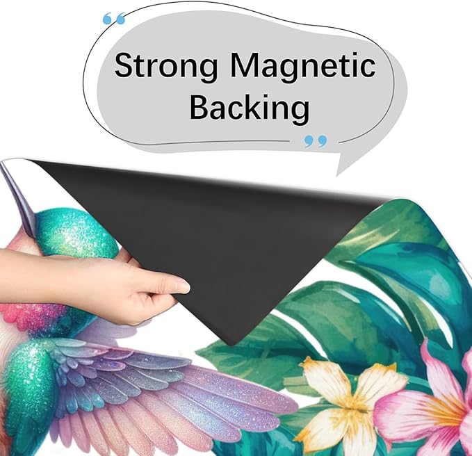 Summer Palm Leaf Bird Dishwasher Magnet Cover Summer Palm Leaf Bird Front Dishwasher Cover Decoration Reusable Magnetic Door Cover Panel Decal Home Appliances Stickers Kitchen Refrigerator 23"X26"