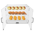 Pastry Display Case, 3 Tier Commercial Acrylic Display Cabinet, Countertop Dust Proof Bread Storage Case, Large Bakery Storage Box for Bakery, Coffee Shop, Snack Shop, Convenience Store