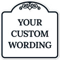 Custom Decorative Sign, Personalized Metal Sign for Business, Driveway, Home, Airbnb, Office Door Plaque,Black Border, 18x18 Inches, ACM, Fade Resistant, Made in USA