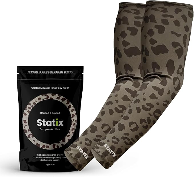 SPRYNG Statix Arm Sleeves for Men and Women Sun Protection Sports Sleeves for Tattoo Cover Gardening & Outdoor Use S to 3XL