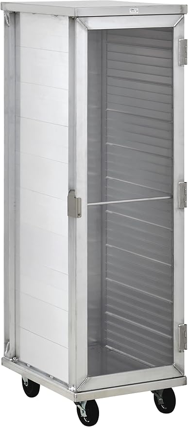 Commercial Enclosed 40-Tier Aluminum End Load NSF Bun Pan Rack with Clear Acrylic Door (28W-613)