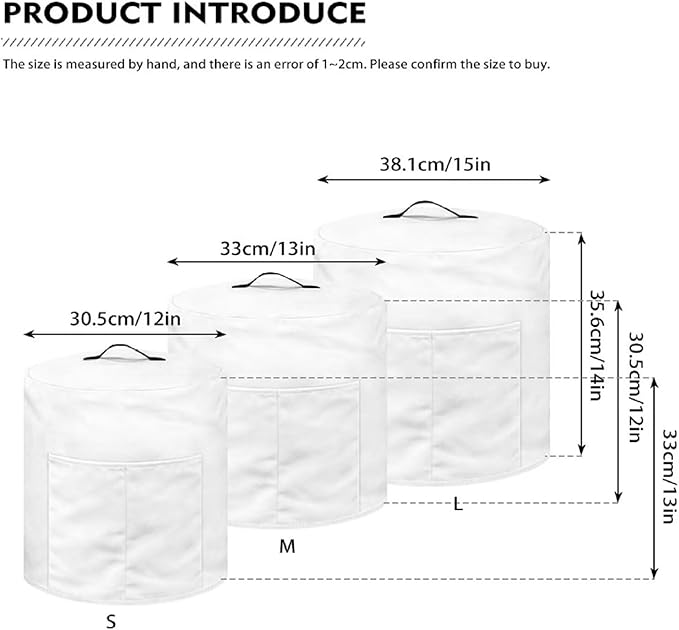 Four Leaf Clover Shamrock Print Dust Cover for 6 Quart Instant Pot, St. Patrick's Day Dust Proof Pressure Cooker Cover Electric Appliance Cover Air Fryer Accessories with Pocket and Handle