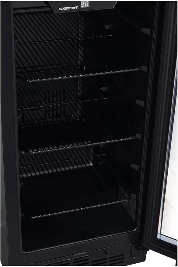 EdgeStar BBR901BL 15 Inch Wide 80 Can Built-In Beverage Center with Slim Design