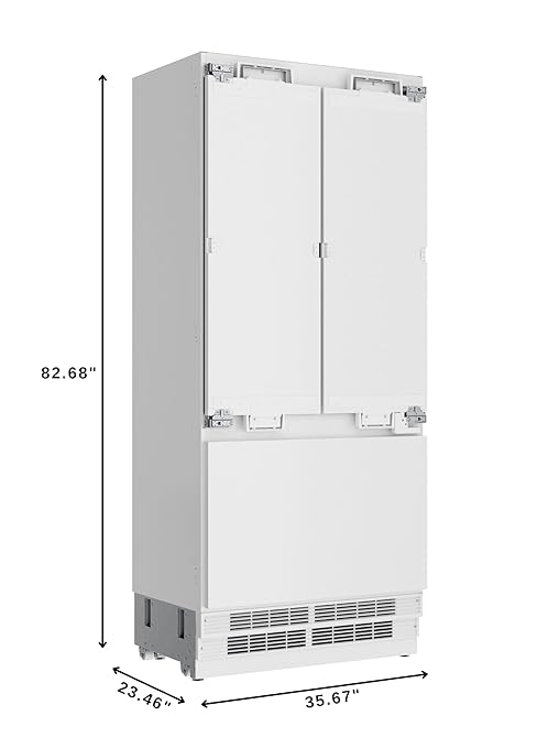 KoolMore Reserve 36 in. Panel-Ready French Door Refrigerator with Ice Maker and Water Dispenser, Frost-Free, 19.6 Cu. Ft. ETL Listed and Energy Star