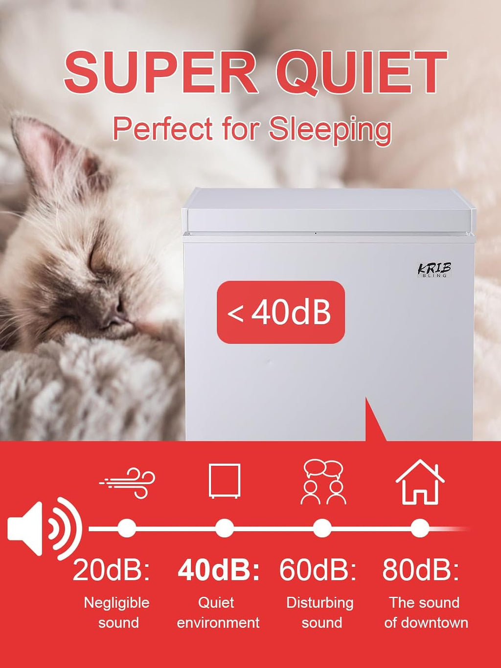 7.0 Cu.Ft Chest Freezer 7 Gears Temperature Control(-4°F to 6.8°F), Deep Compact Freezer with A Removable Basket, for House, Kitchen, Garage, Basement, Shop, White