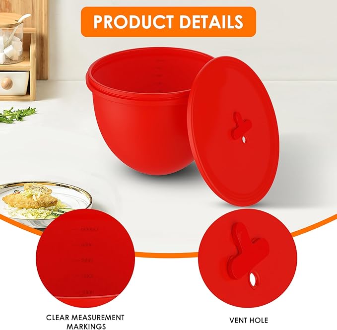 Omoiyari Premium Morandi Colors 3-Pack Silicone Bowl Liners with Lids for KitchenAid 7-Qt Bowl-Lift (Only), 2mm Extra-Thick Silicone, Odour-Free,Air Valves for Dough Proofing,Dishwasher Safe, BPA Free