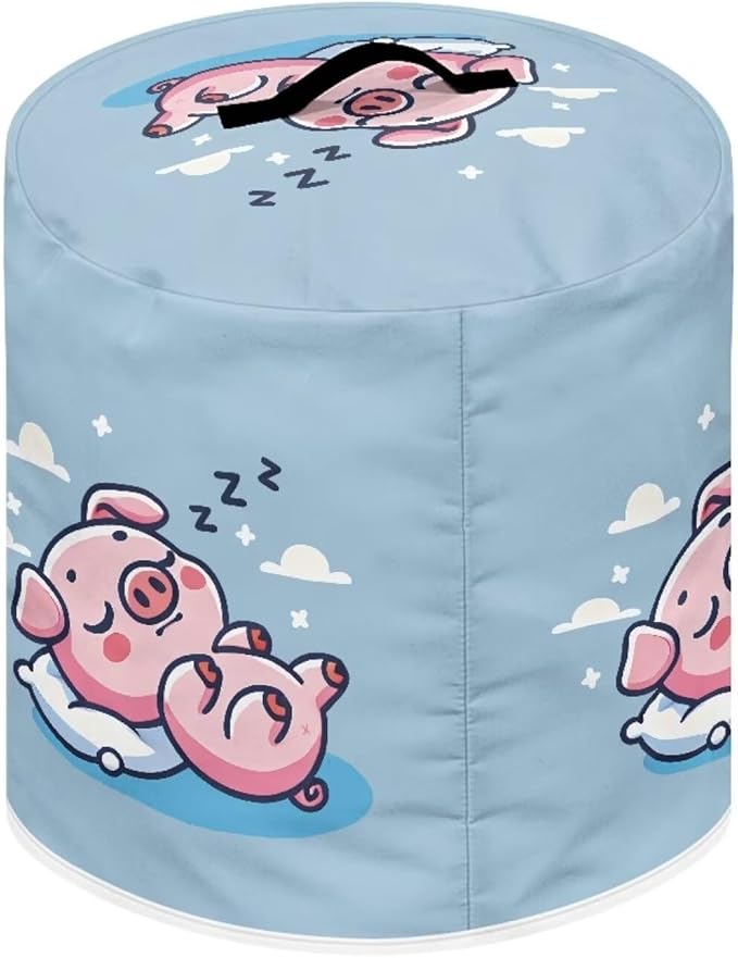 Xoenoiee Cute Pig Blue Pattern Pressure Cooker Cover for Instant Pot, Kitchen Appliance Dust Cover with Pockets for Rice Cooker Air Fryer Slow Cooker, for 6 Qt Pot