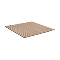 4ft x 4ft Unfinished Red Oak Veneer Tambour Wall Panel with 1/2" 30-Degree Groove Slats, Flexible & Easy to Customize