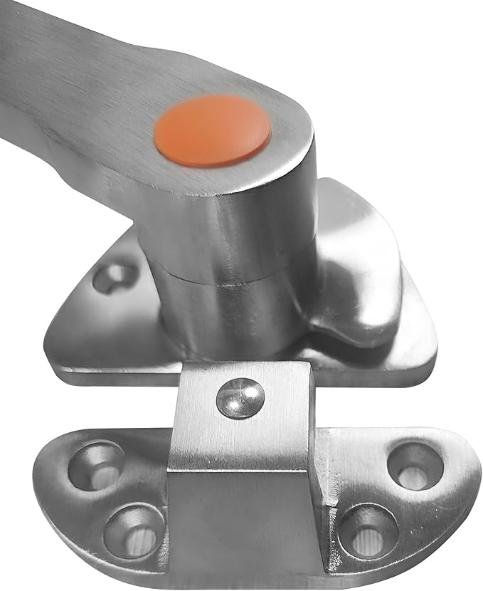 Steam Cabinet Door Handle Stainless Steel Cooler Steam Cupboard Door Latch Steamer Oven Cabinet Door Handle Kitchenware Accessories (Left)
