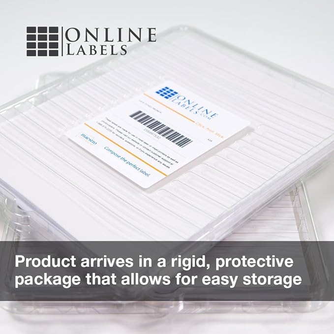 4 x 3 Rectangle Mailing Labels - Permanent, White Matte - Shipping, Wine, Product - Pack of 600-100 Sheets - Inkjet/Laser Printers - Online Labels
