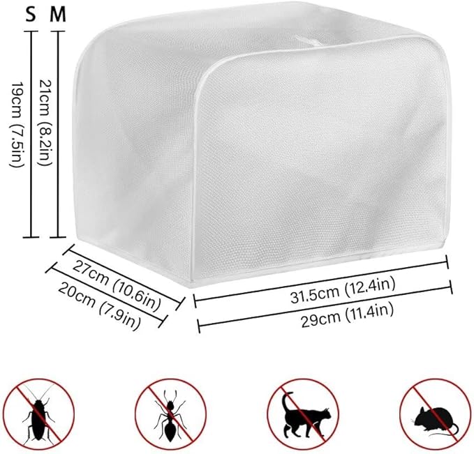 UNICEU Sunflower Rooster Print Toaster Dust Cover Protector Compatible with 2 Slice Heat-Resistant Dust Protection Anti-scratch Home Kitchen Decor