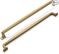 KHTUMEWARE 6 Pack 12 Inch Cabinet Handles - Champagne Bronze & Warm Brass Drawer Pulls