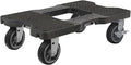 SNAP-LOC, All Terrain 4 Wheel Heavy Duty Dolly Cart, 6 Inch Casters, E Strap Attachment Included, 1,500 lb Capacity, Made in USA, Black