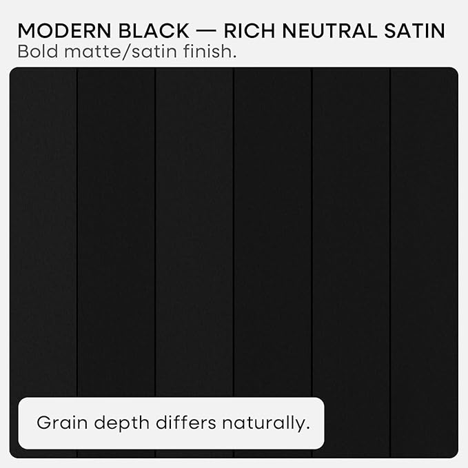 Homeforia Black Floating Shelf 48 inches, High End Solid Real Wood 48 inch Long Floating Shelves for Wall, Black Wooden 48inch Large Floating Shelves, Heavy Duty Bracket, 48 X 6.5 X 1.75 in, Set of 2