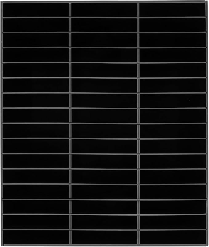 Literature Organizer,Desktop File Sorter Mail Center,Paper Storage Cabinet with 48 Slots Compartments,Suitable for Home School Office (48 Slots Black)