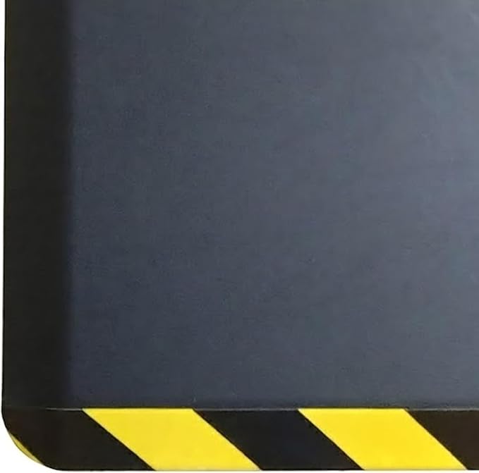Rhino Mats, Anti-fatigue Mat Industrial, Ergonomic Safety Yellow Floor Mat, 3’ x 5’, Non-Slip Workstation Industrial Floor Mat for Back Pain