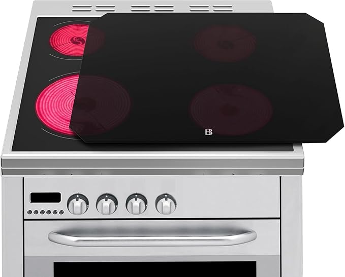 Electric Stove Cover Protector - Can be Used While Cooking - Glass Panel Overlay - Can Withstand over 1400 °F - Kitchen Essential for Cooktop Protection (28.3125" x 18.875")