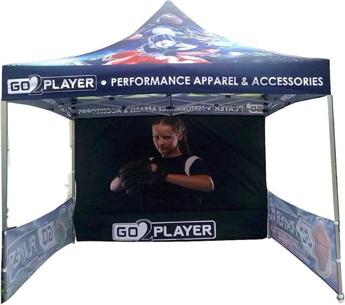 Custom Canopy Tent 10x10 with Logo, Custom Pop up Tent for Trade Show, Personalized Canopy for Advertising Event, Farmer Market, Business Branding