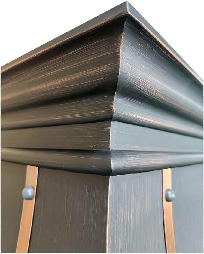 Handmade Copper Range Hood, Custom Kitchen Hood with High Airflow Built-in Range Hood, Antique Copper Stove Vent Hood for Kitchen, 36"W x 36"H Wall Mount, HCW22PC-363622ACBH