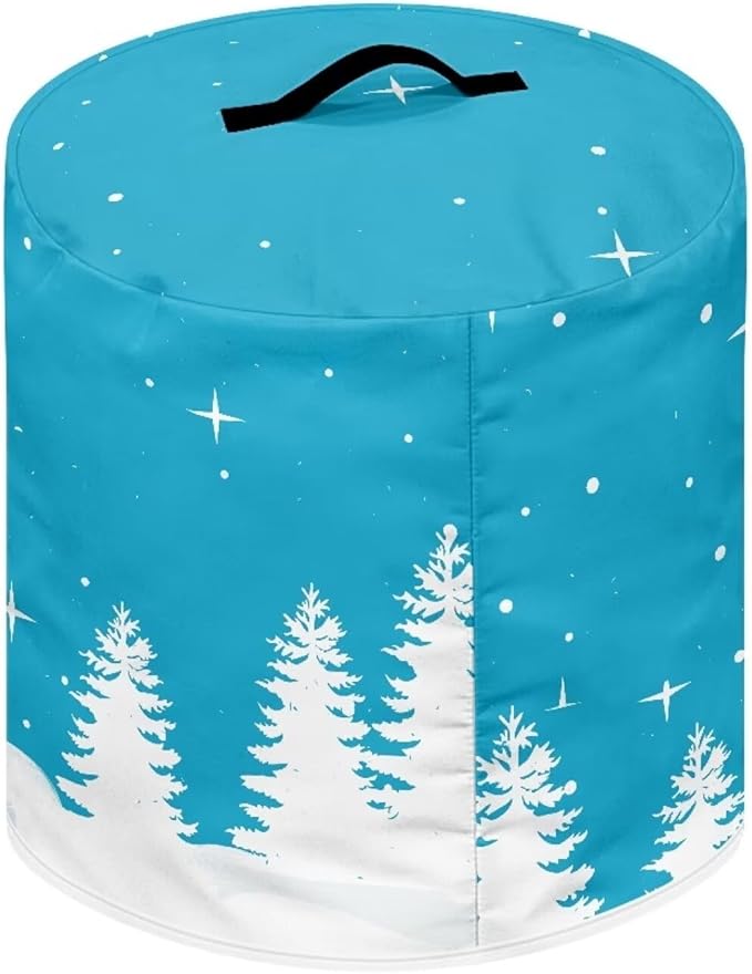 Blue Snowman Dust Cover Instant Pot and Extra Accessories Dust Proof Easy to Clean Pressure Cooker Cover Electric Appliance Cover Air Fryer Accessories with Storage Pocket Size M