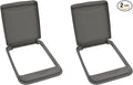 Rev-A-Shelf 50 Qt Under Sink Garbage Can Lid, Kitchen and Bathroom Cabinet, Replacement Plastic Trash Bin Lid Only, Gray, RV-50-LID-13-1-40, 2 Pack