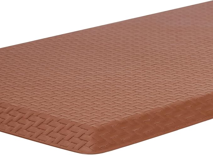 QSY Kitchen Anti Fatigue Floor Mats,Comfort Cushioned Standing Rugs,Waterproof，Non-Slip Memory Foam Kitchen Mats for Floor，39x20x0.75 Inch