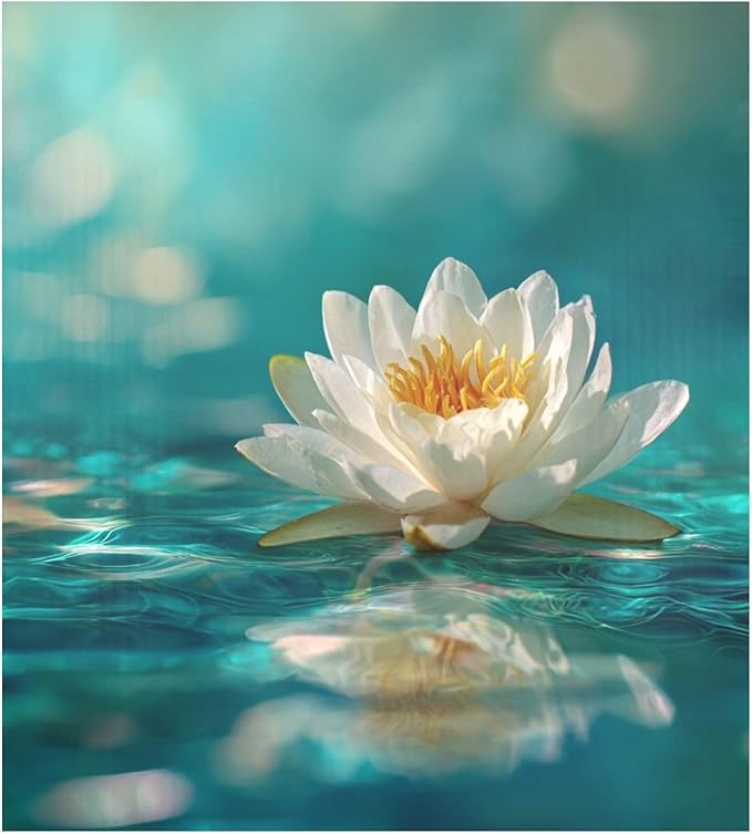 Flowers Teal Dishwasher Magnet Cover for Front Panel Magnetic Dishwasher Cover Decorative Refrigerator Magnet Covers Fridge Panel Decal for Kitchen Decor, 23" x 26"