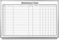 Maintenance Tasks Whiteboard - 60" x 40"