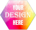 100-500 Custom Personalized Labels - Customized Stickers With Any Image, Logo and Text for Business, Thank You Labels (Hexagon, 3 Inch)